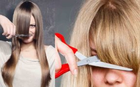 how to cut your own bangs