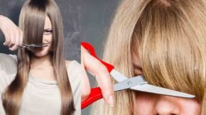 how to cut your own bangs